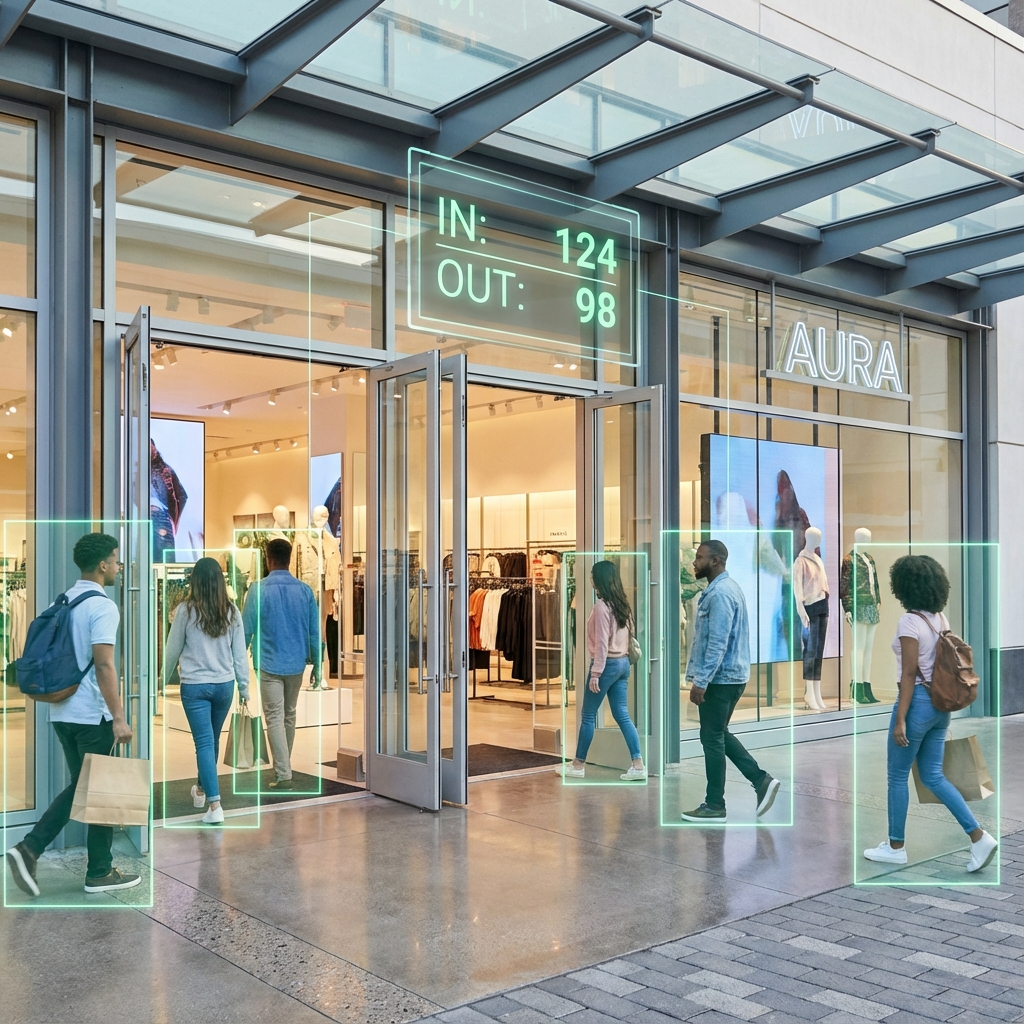 매장 입출입 카운팅